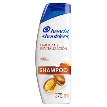 Shampoo Head Shoulders Limpieza y Revitalizacion Aceite de Argán Control Caspa Frasco x 375 ml  