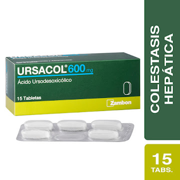 Ursacol Acido Ursodesoxicólico 600 mg Zambom Caja x 15 Tabletas  