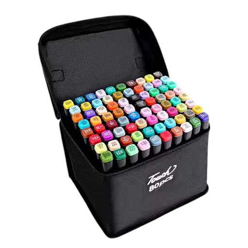 Marcadores Doble Punta Para Dibujos Sin Manchas Ni Borrones UNIMARC Unidad x 1
