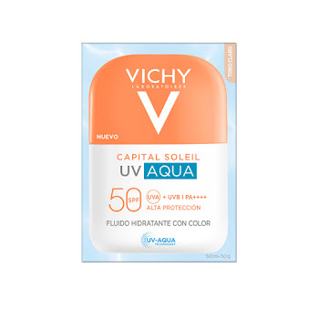 Protector Solar Vichy Capital Soleil Uv Aqua Con Color Caja x 50 ml  