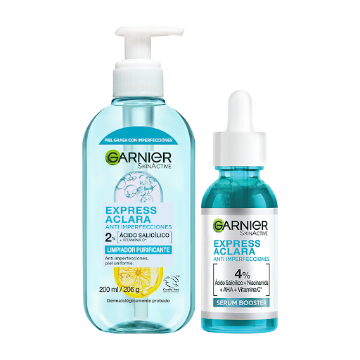 Combo Garnier Anti-Imperfecciones Sérum Rostro + Gel Limpiador Pack x 2 und