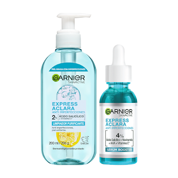 Combo Garnier Anti-Imperfecciones Sérum Rostro + Gel Limpiador Pack x 2 und  