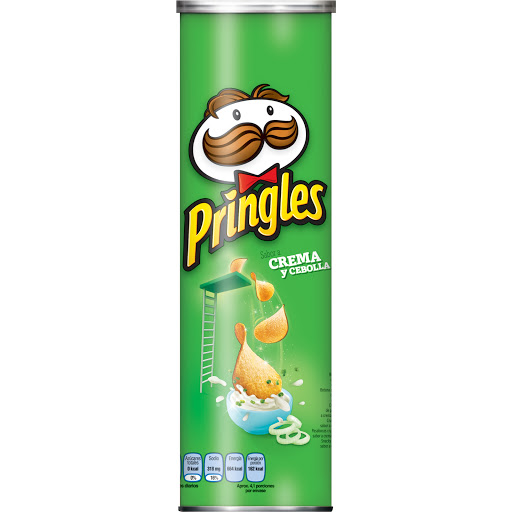 Pasabocas Pringles Papas   Fritas Cebolla Tarro X124g.
