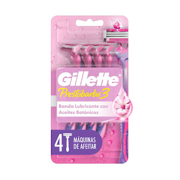 Cuchilla de Afeitar GILLETTE Prestobarba 3 Blíster x 4 und  