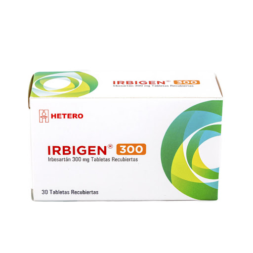 Irbigen Irbesartan 300mg Caja x 30 Tabletas