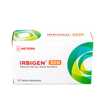 Irbigen Irbesartan 300mg Caja x 30 Tabletas  