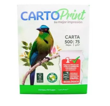 Resma de Papel Bond   Carta Cartoprint x 75Gr 