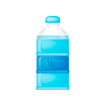 Solo Online Contenedor De Formula De   3 Pisos Azul Claro Marca Bbjoy 