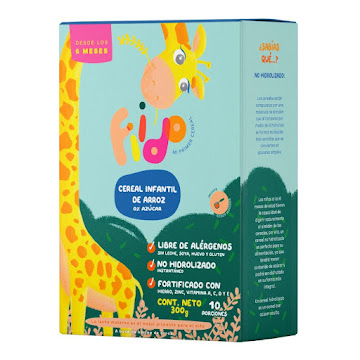 Cereal Infantil Fiido Arroz Libre De Trazas Y Sin Azúcar Caja x 300 gr  