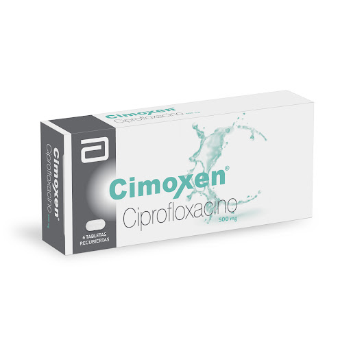 Cimoxen Ciprofloxacino 500 mg Abbott Caja x 6 Tabletas