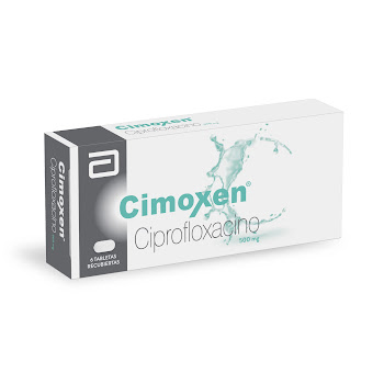 Cimoxen Ciprofloxacino 500 mg Abbott Caja x 6 Tabletas  