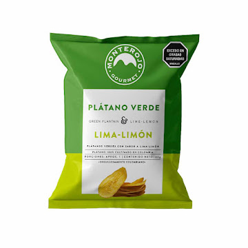 Pasabocas Monterojo Platanos Verdes Lima Limón x 25 gr  