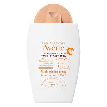 Fluido Mineral Protección Solar Con Color Piel Sensible Avene SPF 50 x 40 ml  