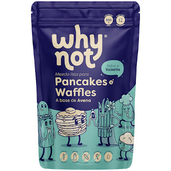 Mezcla Para Pancakes Y   Waffles Why Not Sabor A Vainilla X 300gr  