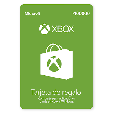Tarjeta Recarga Microsoft Xbox Live $100.000  