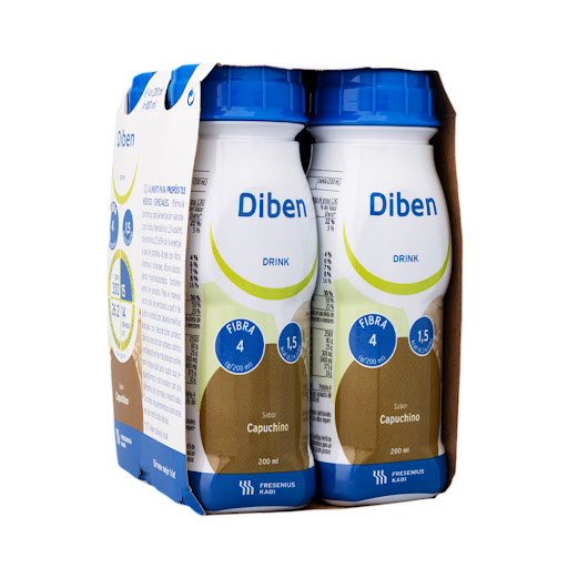 Bebida Diben Drink Sabor Capuchino Paca x4Uni cada una x200 Ml Fresenius Kabi