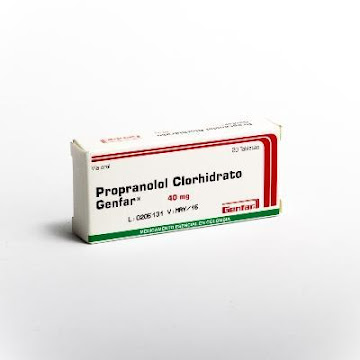Propranolol Clorhidrato Genfar 40 mg Caja x 20 Tabletas  