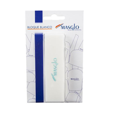 Pulidor Masglo Para Uña Bloque Blanco x 1 und  