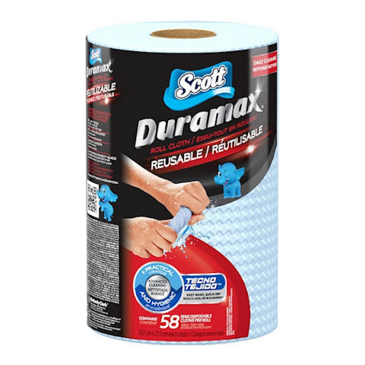 Toalla de Papel Reutilizable Scott Duramax Azul 58 Hojas x 1 Rollo
