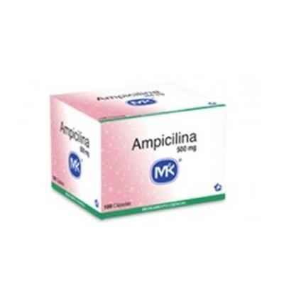 **Ampicilina Mk 500Mg Cápsulas Caja X100Cáp.                            