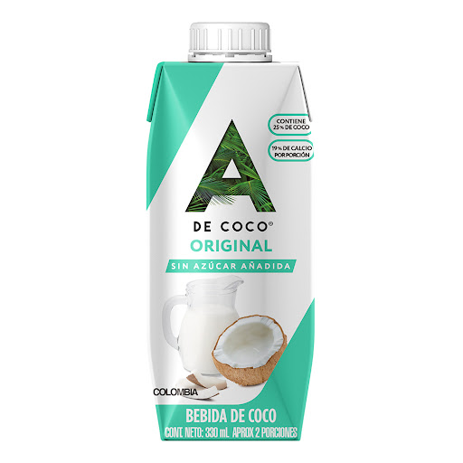 Bebida de Coco A De Coco Natural x 330 ml