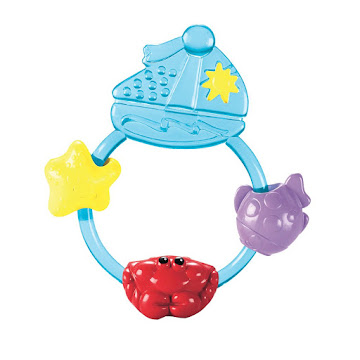 Solo Online Mordedor Fisher Price De   Anillo Barco Azul X 1 Unidad 