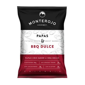 Papas Monterojo BBQ Dulce x 115 gr  
