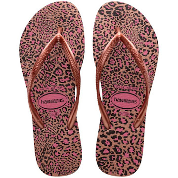 Sandalias Havaianas Slim   Animals Rosa T41-42 x 1 par 