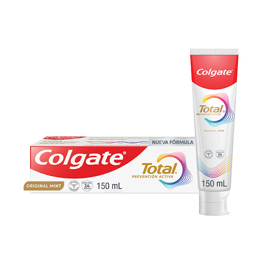 Crema Dental Colgate Total Original Mint Prevención Activa Caja x 150 ml