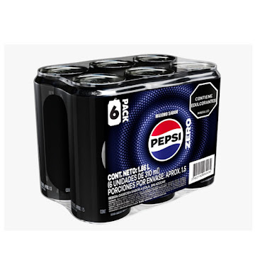 Gaseosa Pepsi Cero Lata   310 ml x 6 und  