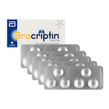 Brocriptin 5mg/2.5mg Caja x 30 Tabletas  