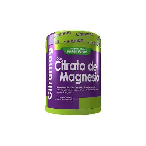 Natural Health Citramag Citrato de Magnesio 400 g – Frutos Verdes NATURAL HEALTH POLVO x 1 Suplemento en polvo con citrato de magnesio que ayuda a apoyar la función muscular, reducir la fatiga y favorecer el bienestar diario. Ideal para complementar la nutrición y promover energía.