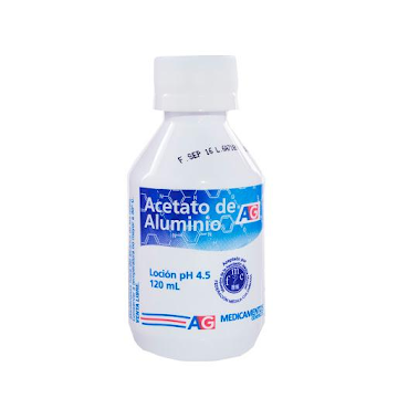 Acetato De Aluminio Ag pH 4.5 Loción Frasco x 120 ml  