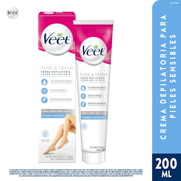 Crema Depilatoria Veet Piernas y Cuerpo Piel Sensible x 200 ml  