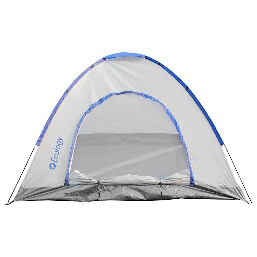 Carpa Ecology Sunshine (4 Personas, Gris/Azul) Ecology Bolsa x 1 Marca: Ecology.- SKU: 11137/11134/11133/11130/11132/11136/11131- Modelo: Sunshine.- Color: gris/verde.- Medidas del producto (4 personas): 200cm de alto x 135cm de largo x 200cm de ancho.?- Contenido 