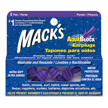 Tapones para Oídos Macks Dobles Aquablock Caja x 2 und  