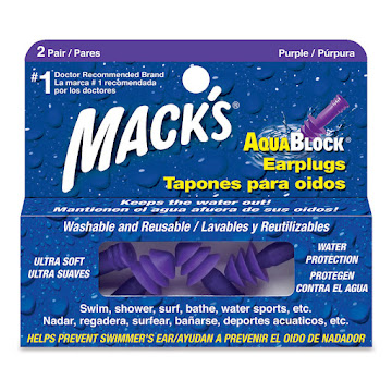 Tapones para Oídos Macks Dobles Aquablock Caja x 2 und  