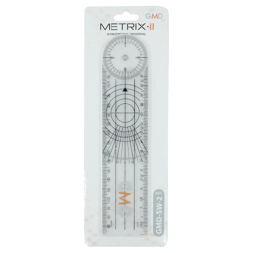 GONIOMETRO METRIX GMD UNIVERSAL SW-2 GMD  x 1 Herramienta de medición versátil y precisa, diseñada para evaluar el rango de movimiento de diversas articulaciones. Ideal para fisioterapia, rehabilitación y evaluaciones médicas, su diseño facilita 