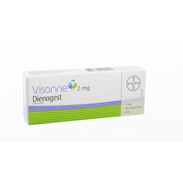 Visanne Dienogest 2 mg Bayer Caja x 28 Comprimidos  