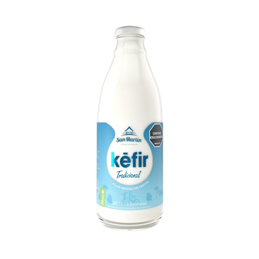 Kéfir San Martin Descremado Sabor Natural Con Stevia Botella x 1000 gr