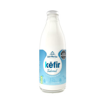 Kéfir San Martin Descremado Sabor Natural Con Stevia Botella x 1000 gr  