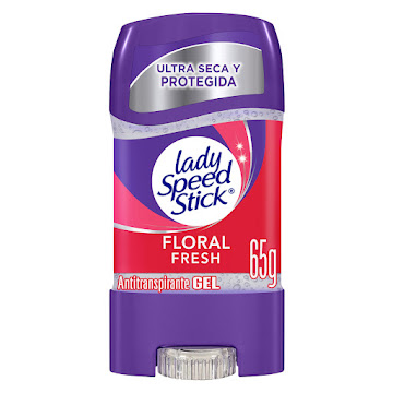 Desodorante Mujer Lady Speed Stick Gel Double Defense Floral Botella x 65 gr  