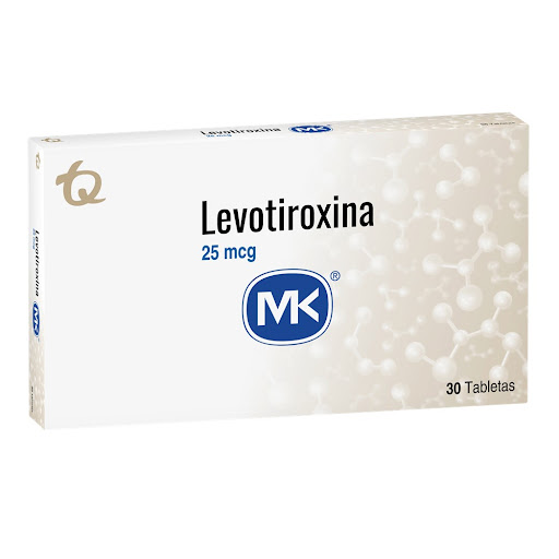 Levotiroxina 25 mcg MK Caja x 30 Tabletas