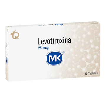 Levotiroxina 25 mcg MK Caja x 30 Tabletas  