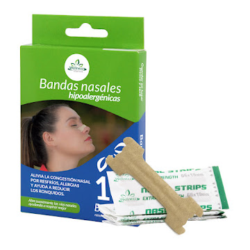 Bandas Nasales Hipoalergénicas Wellnezz Caja x 10 Bandas  