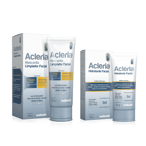 Combo Acleria Gel Hidratante Facial Medihealth x 50Gr + Mascarilla Facial Acleria Medihealth x 150Gr