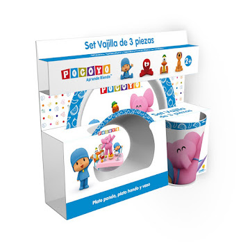 Solo Online Platos Ronda Set Vajilla   Pocoyo  X 1 Unidad 