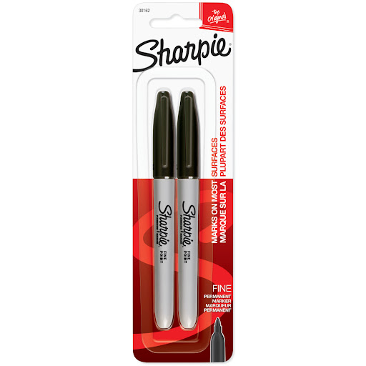 Marcador Sharpie Punta Fina Color negro x 2 und