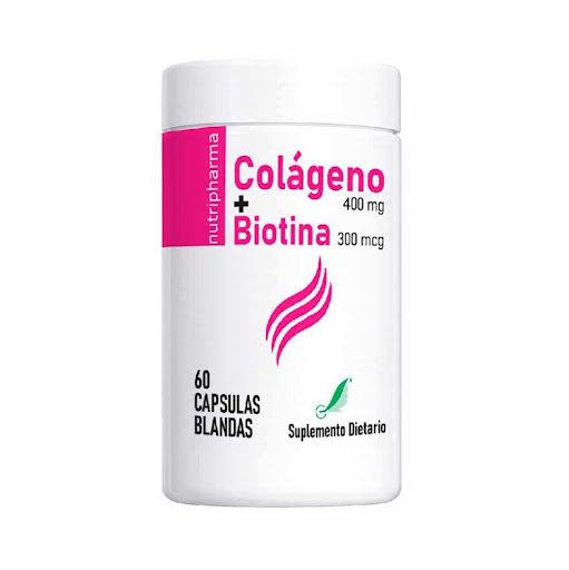 Capsulas blandas de rápida absorción de Colageno 400mg + Biotina 300 mcg Ffi Group Capsula Blanda x 1 