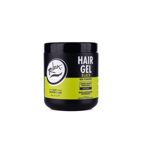 Gel Fijador black - Fijación fuerte - Rolda - Matiza  canas - 500g  Rolda Frasco x 1 